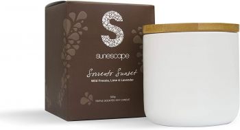 Sunescape Sorrento Sunset Triple Scented Soy Blend Candle